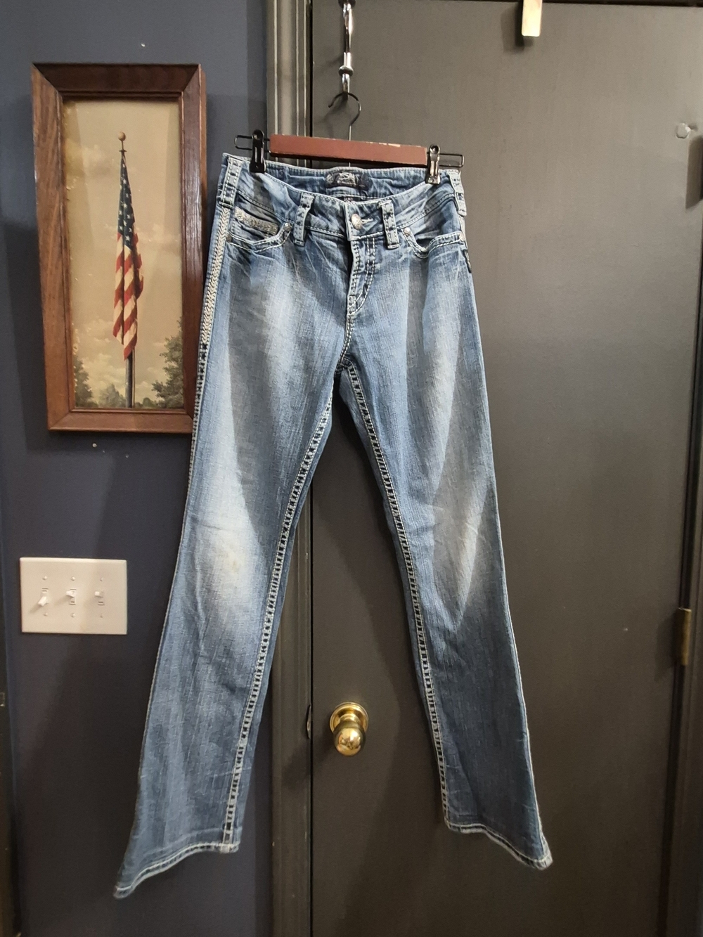 Silver Jeans Light Blue Flared Denim